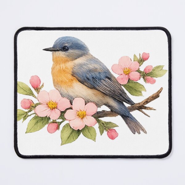 Item preview, Spring Melody – Songbird on a Blossoming Branch designed and sold by vonalvarazs.