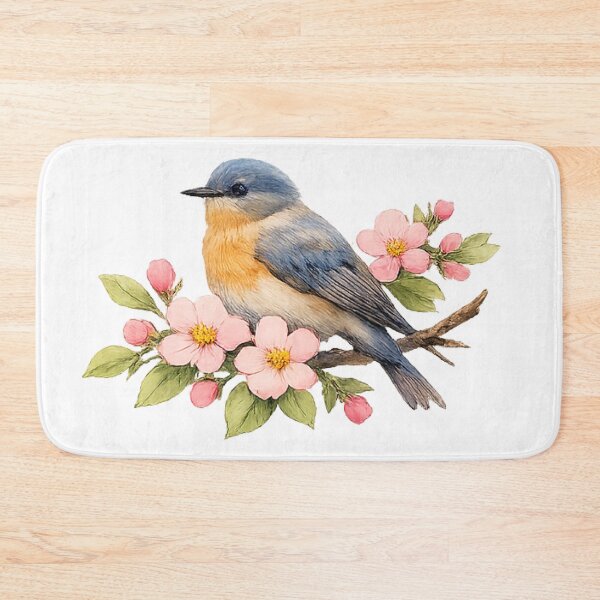 Item preview, Spring Melody – Songbird on a Blossoming Branch designed and sold by vonalvarazs.