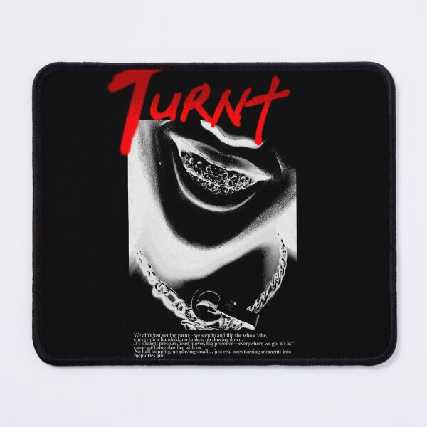 Item preview, Gritty inverted smile, grillz, chain, bold red typography designed and sold by KuroKami444.