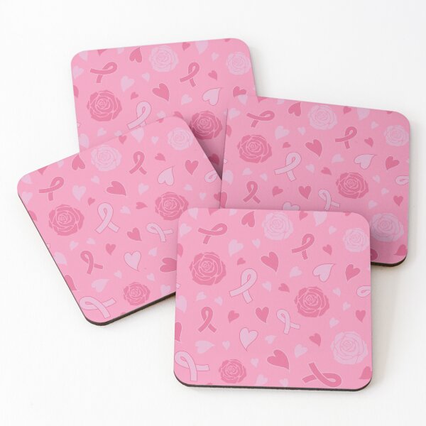 Item preview, Breasts cancer pink pattern with ribbons and roses designed and sold by AnnaHolyph.