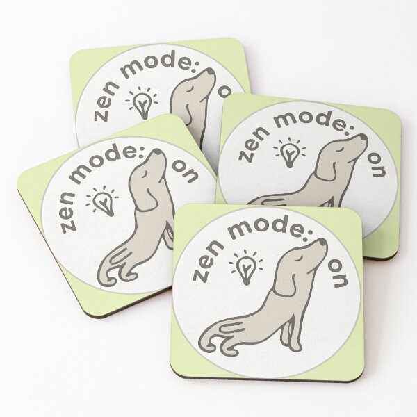 Item preview, Zen Mode:on_zen dog designed and sold by Mimi Huang.