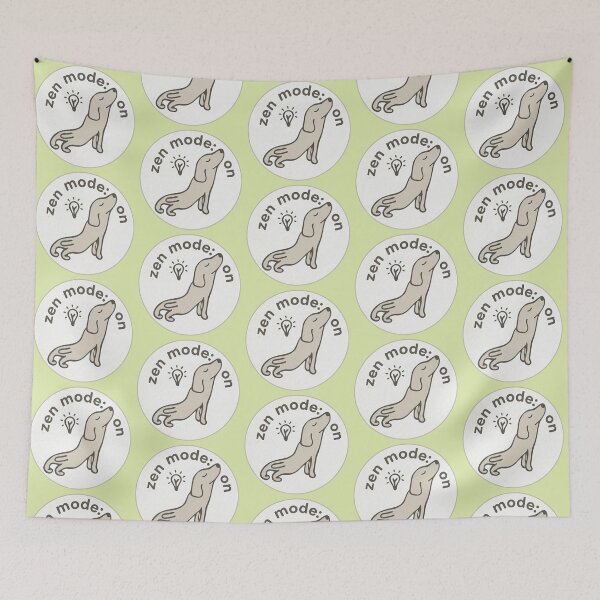 Item preview, Zen Mode:on_zen dog designed and sold by Mimi Huang.