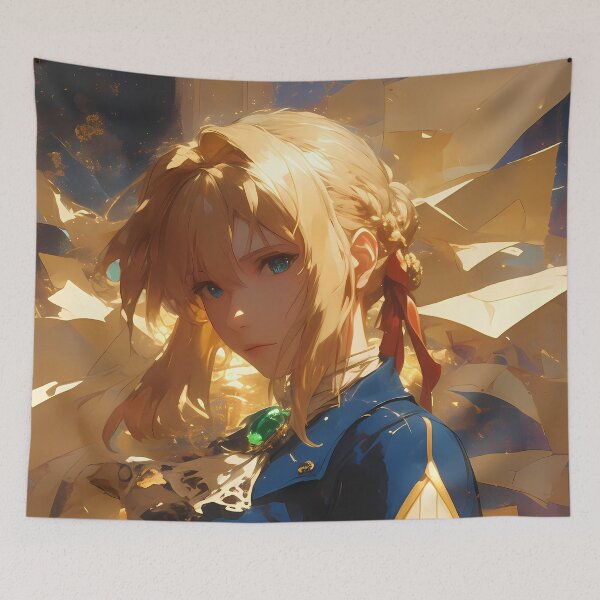 Item preview, Violet Evergarden Golden Memory Radiance Violet Evergarden Anime Girl Grace designed and sold by Tokyonomad.