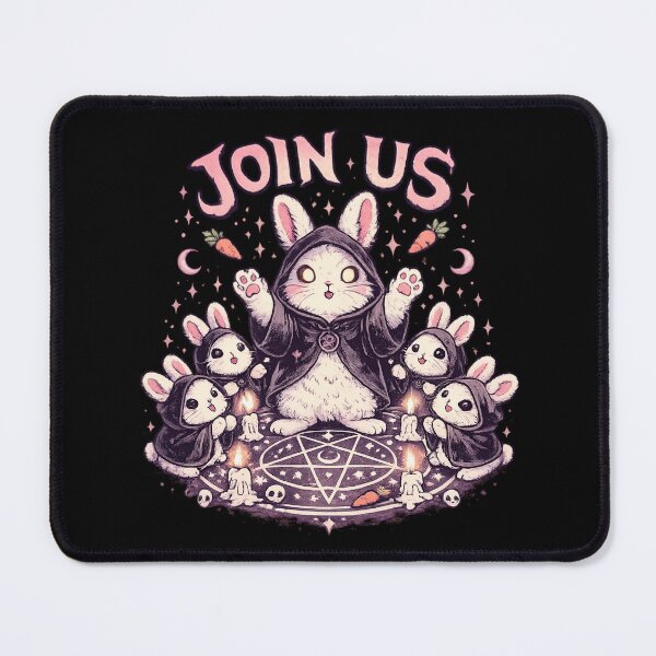 Item preview, Cute Occult Bunny Coven – Funny Witch Rabbits Summoning Circle designed and sold by SidTastic .
