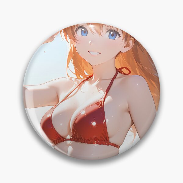Item preview, Asuka Langley Soryu Neon Genesis Evangelion Sunny Seaside Cheer designed and sold by riadjamai.