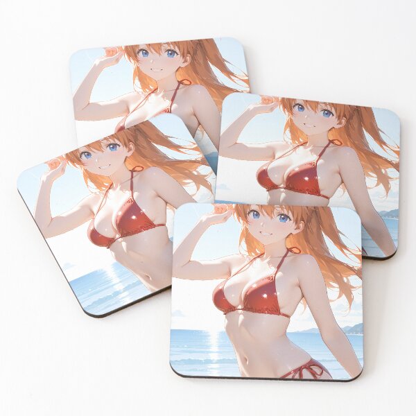 Item preview, Asuka Langley Soryu Neon Genesis Evangelion Sunny Seaside Cheer designed and sold by riadjamai.