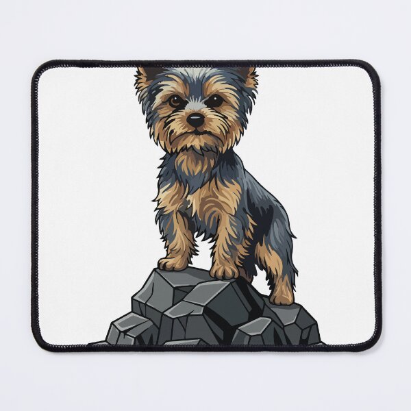Item preview, Yorkshire Terrier Dog on Rock: Proud Portrait designed and sold by PixelStudioBe.