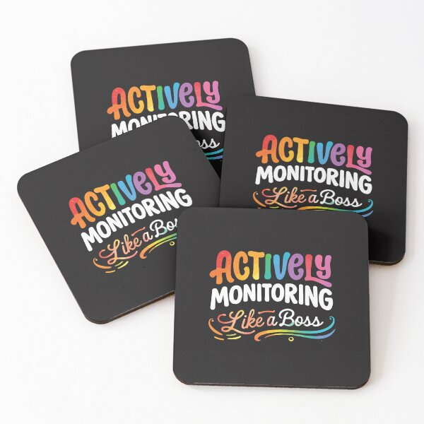 Item preview, Actively Monitoring Like a Boss Teacher Testing Day Funny designed and sold by kiralynstration.