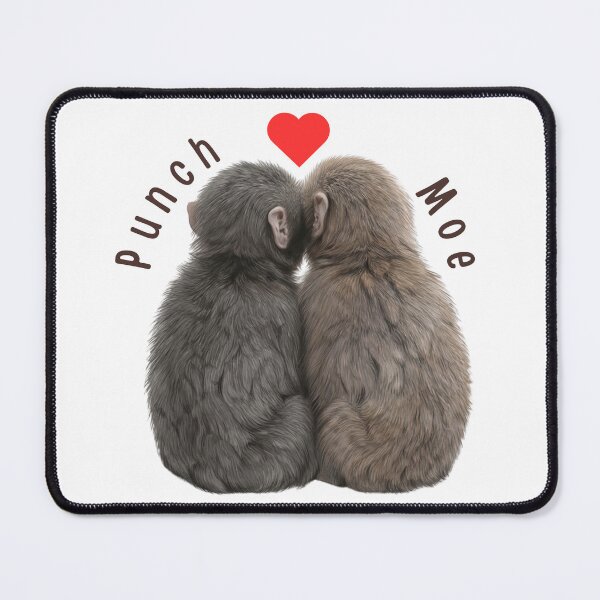 Item preview, Punch ❤️ Moe - Japanese Macaque Best Friends designed and sold by aycemandesigns.