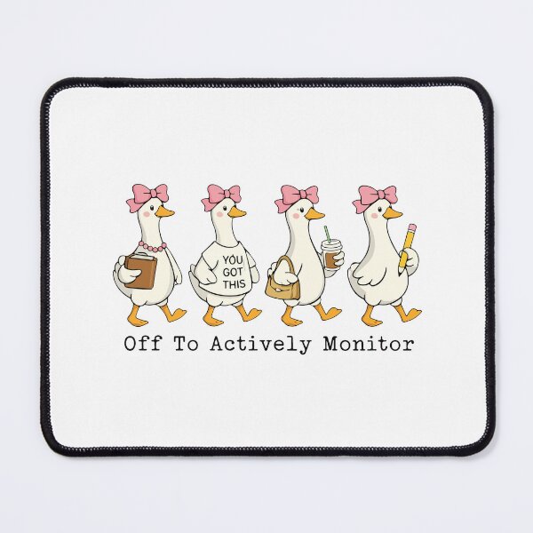 Item preview, Funny Goose Teacher Testing Day Actively Monitor Humor designed and sold by kiralynstration.
