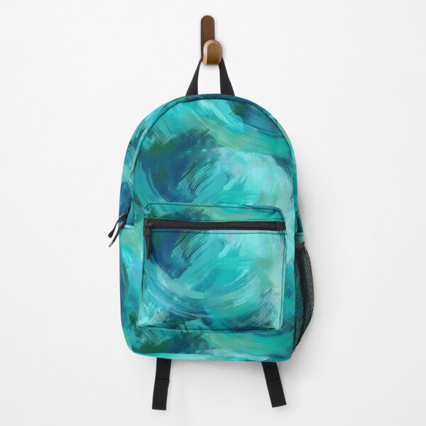 Item preview, Abstract teal green paint strokes designed and sold by AnnaHolyph.