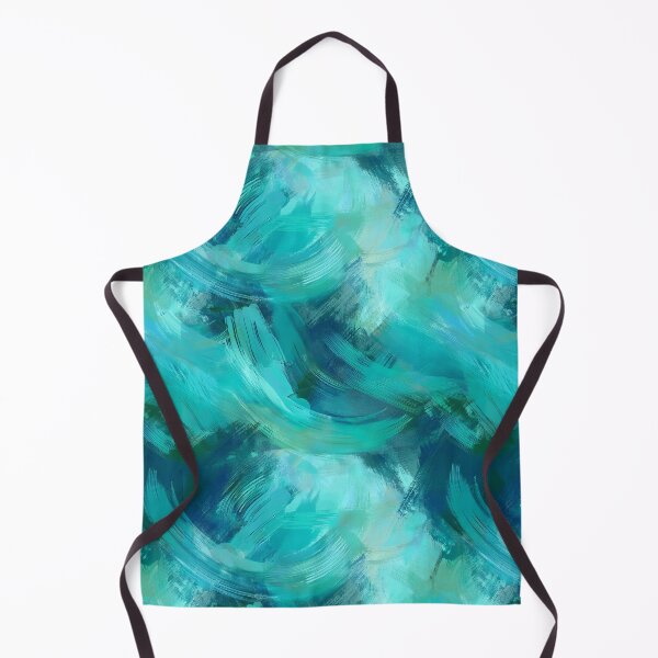 Item preview, Abstract teal green paint strokes designed and sold by AnnaHolyph.