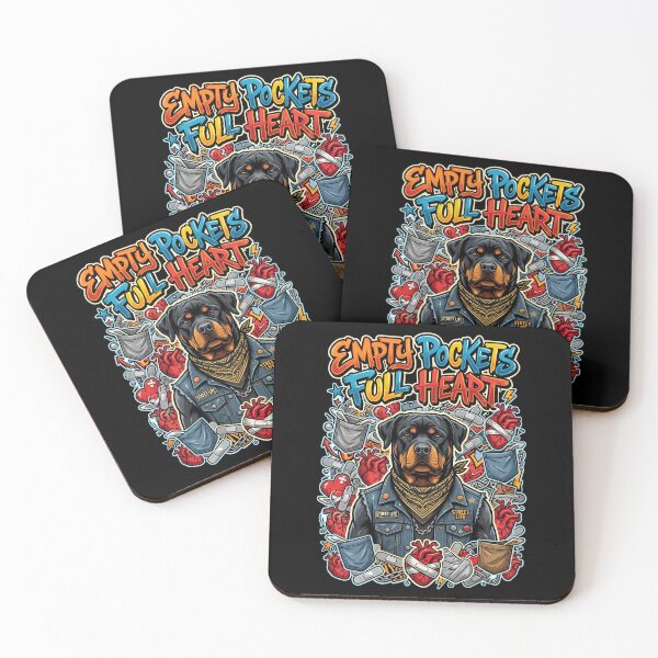 Item preview, Rottweiler Empty Pockets Full Heart Streetwear Graphic TShirt Art designed and sold by Tong4130.
