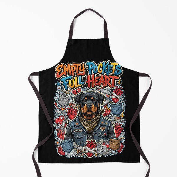 Item preview, Rottweiler Empty Pockets Full Heart Streetwear Graphic TShirt Art designed and sold by Tong4130.