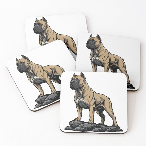 Item preview, Cane Corso Dog on Rock: Powerful Portrait designed and sold by PixelStudioBe.