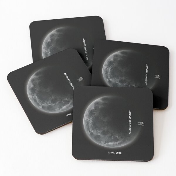 Item preview, Artemis II Moon Flyby April 2026 Space Mission Graphic designed and sold by Tattyarts.