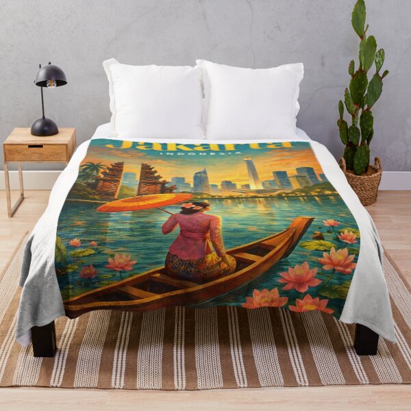 Item preview, Jakarta Monas Skyline with Kota Tua Gate and Sunda Kelapa Waterfront designed and sold by Places On Earth.