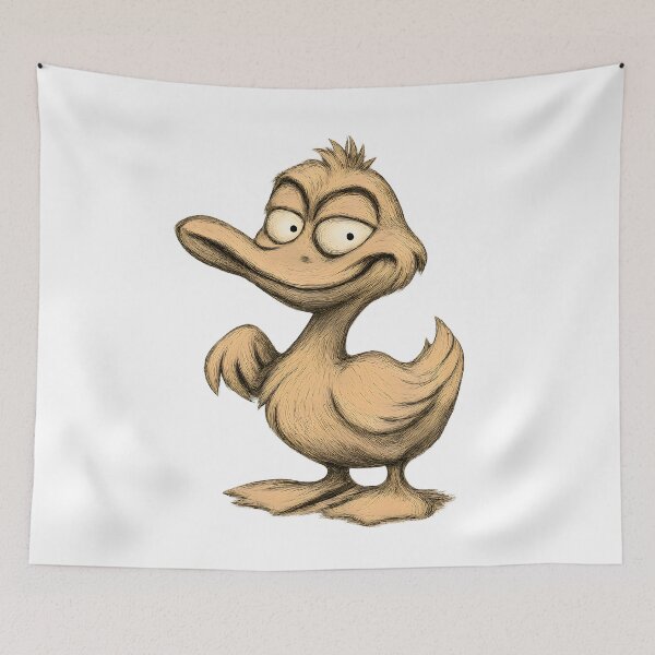Item preview, Funny Smirking Duck Illustration designed and sold by Yomere.