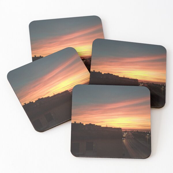 Item preview, Orange sunset over the street designed and sold by Costello1362026.