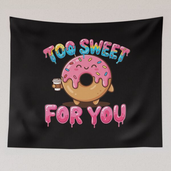 Item preview, Too Sweet Kawaii Donut Drip Design designed and sold by Coowo22.