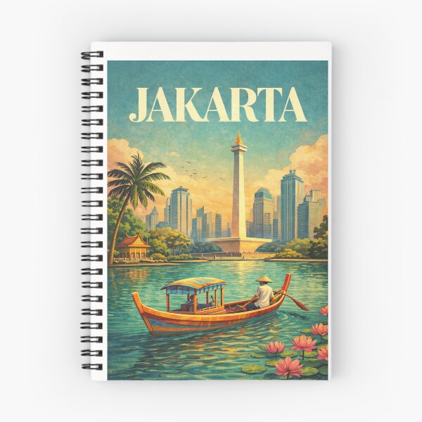 Item preview, Jakarta Monas Waterfront with Ancol Marina and Central Jakarta Skyline designed and sold by Places On Earth.