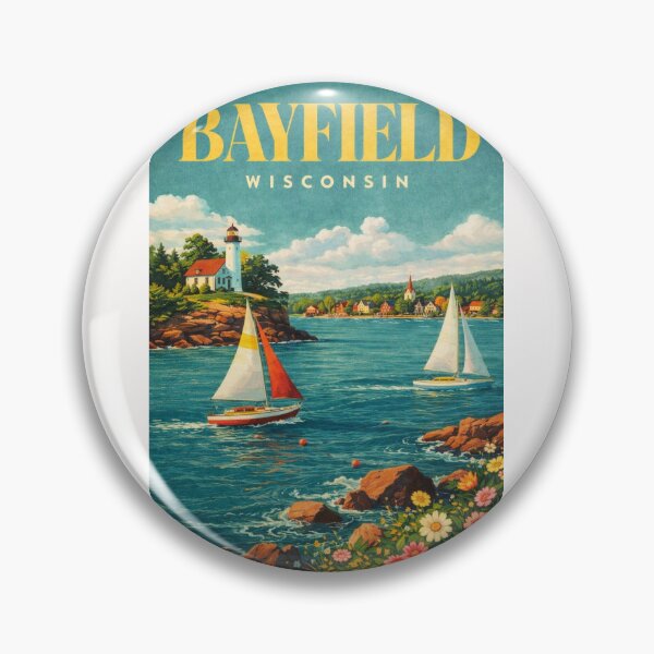 Item preview, Bayfield Lakeshore Sailboats and Apostle Islands National Lakeshore designed and sold by Places On Earth.