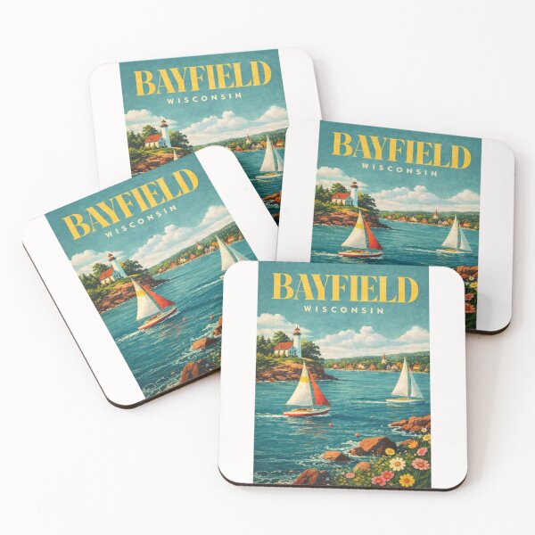 Item preview, Bayfield Lakeshore Sailboats and Apostle Islands National Lakeshore designed and sold by Places On Earth.