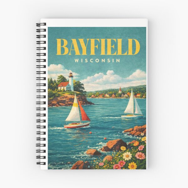 Item preview, Bayfield Lakeshore Sailboats and Apostle Islands National Lakeshore designed and sold by Places On Earth.