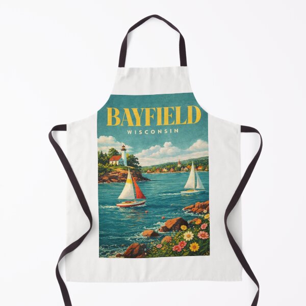 Item preview, Bayfield Lakeshore Sailboats and Apostle Islands National Lakeshore designed and sold by Places On Earth.