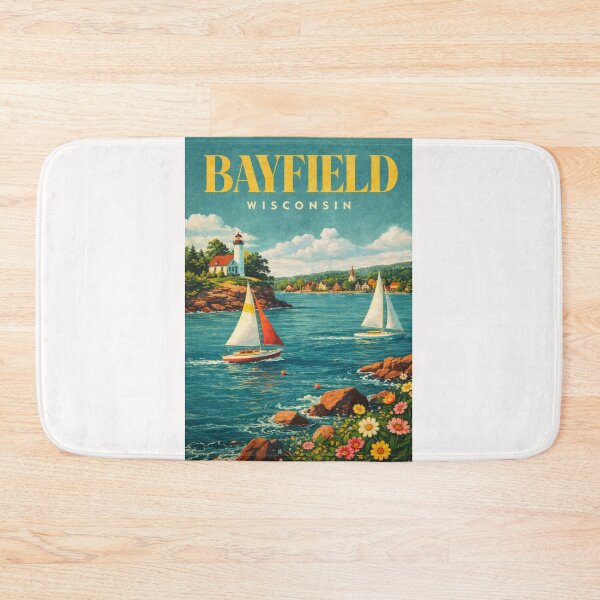 Item preview, Bayfield Lakeshore Sailboats and Apostle Islands National Lakeshore designed and sold by Places On Earth.