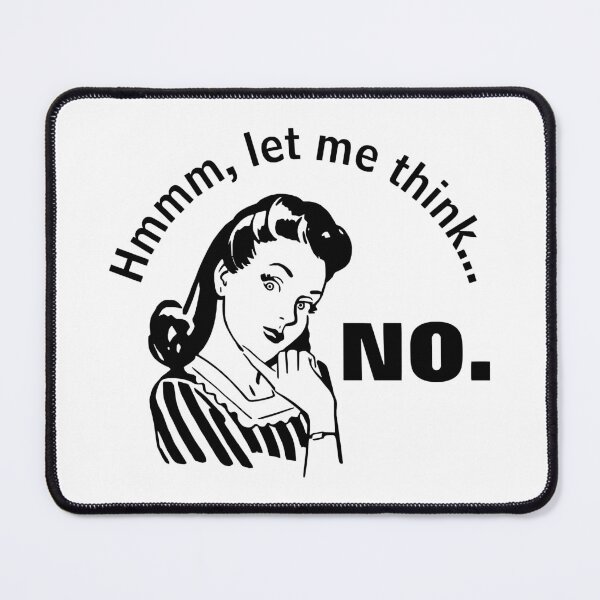 Item preview, Vintage style pin-up thinking housewife | budflux.com designed and sold by Budflux.