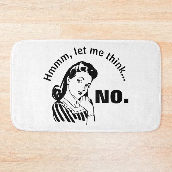 Item preview, Vintage style pin-up thinking housewife | budflux.com designed and sold by Budflux.