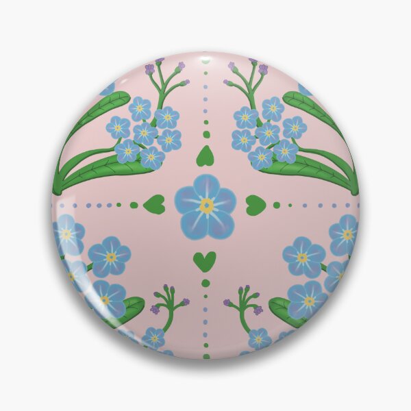 Item preview, Forget me not spring blue flowers illustration designed and sold by Catphonesoup.