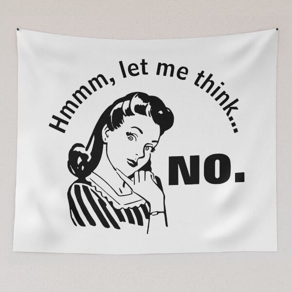 Item preview, Vintage style pin-up thinking housewife | budflux.com designed and sold by Budflux.