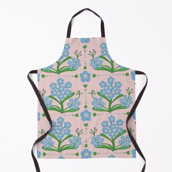 Item preview, Forget me not spring blue flowers illustration designed and sold by Catphonesoup.