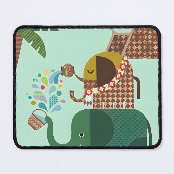 Item preview, Songkran Festival Elephants: Thai New Year Splash designed and sold by MrNornally.