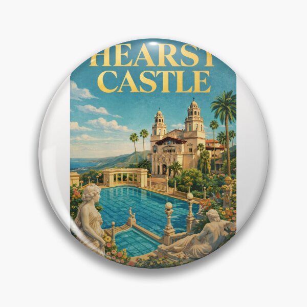 Item preview, Hearst Castle Neptune Pool Terrace with San Simeon Coastal Landscape designed and sold by Places On Earth.