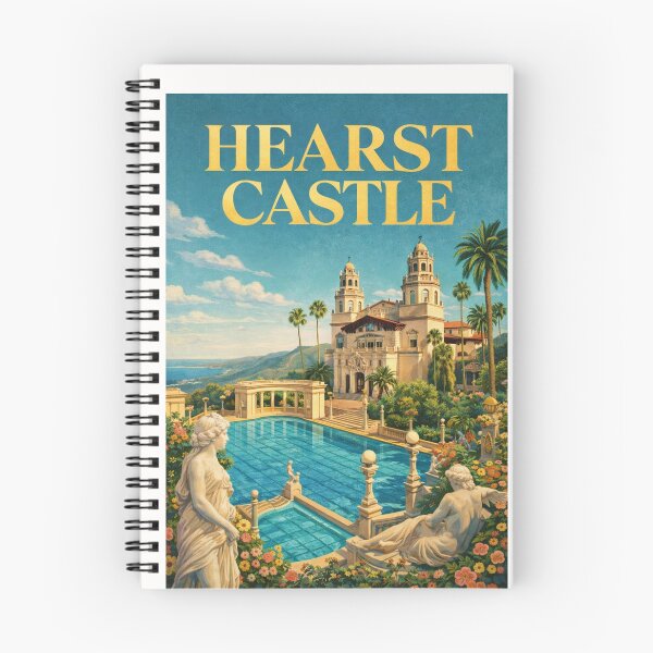 Item preview, Hearst Castle Neptune Pool Terrace with San Simeon Coastal Landscape designed and sold by Places On Earth.
