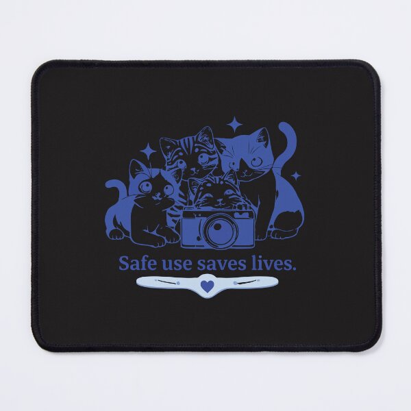 Item preview, Safe Use Saves Lives Harm Reduction Nurse Cat Awareness designed and sold by kiralynstration.