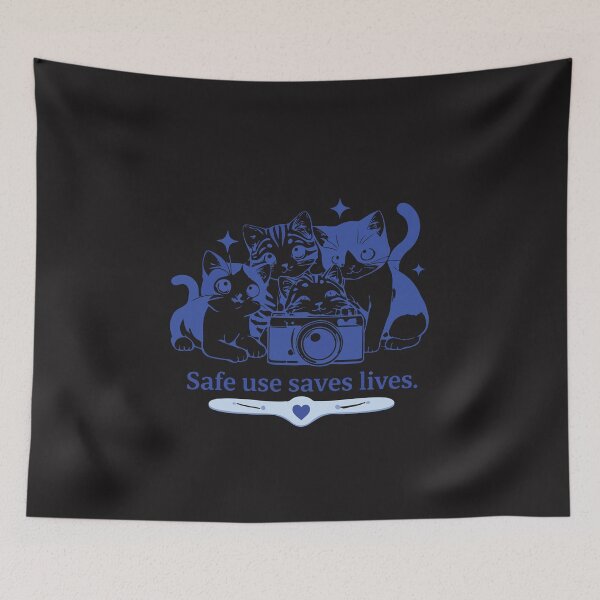 Item preview, Safe Use Saves Lives Harm Reduction Nurse Cat Awareness designed and sold by kiralynstration.