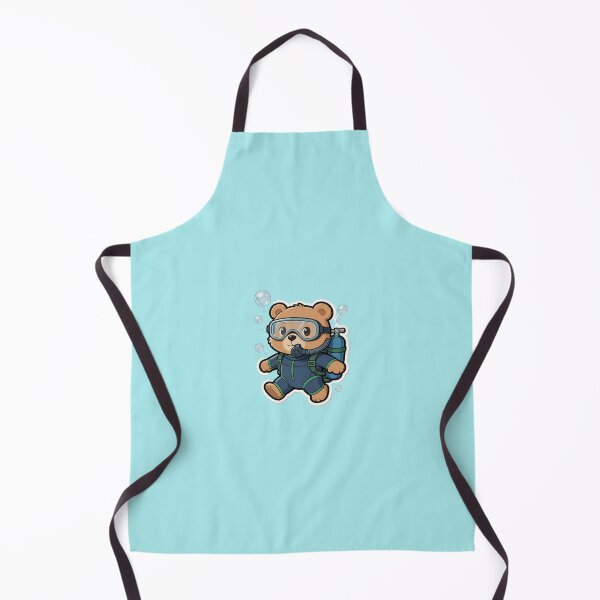 Item preview, Cute Scuba Diving Bear Sticker-Kawaii Teddy Bear Underwater Cartoon designed and sold by carestazafeli.