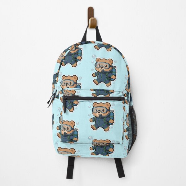 Item preview, Cute Scuba Diving Bear Sticker-Kawaii Teddy Bear Underwater Cartoon designed and sold by carestazafeli.