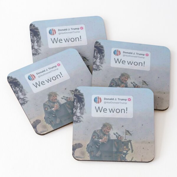 Item preview, Zombie Trump "We Won!" Iran War Apocalypse Art designed and sold by Hotgirldeel.