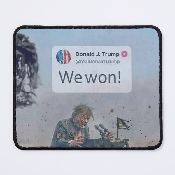 Item preview, Zombie Trump "We Won!" Iran War Apocalypse Art designed and sold by Hotgirldeel.