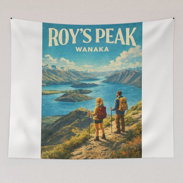 Item preview, Roys Peak Wanaka Ridge Trail with Lake Wanaka and Mount Aspiring Views designed and sold by Places On Earth.