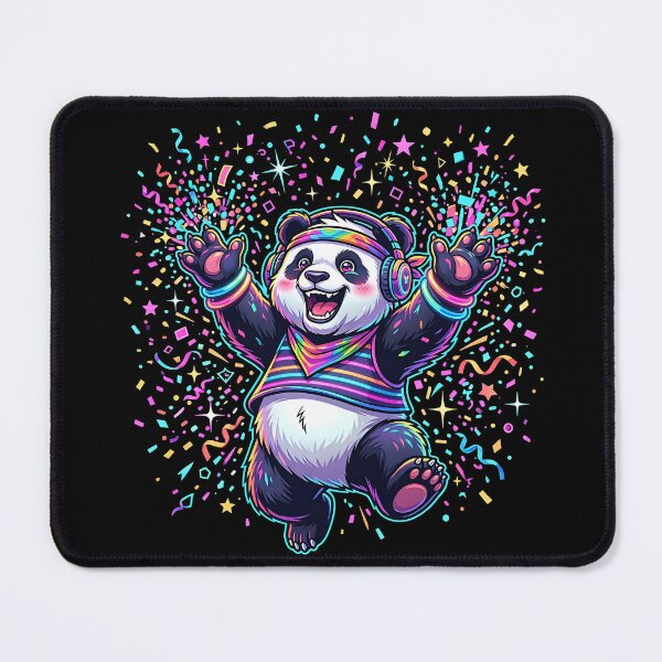 Item preview, Party Panda Chaos – Neon Confetti Explosion Design 2 designed and sold by RH Design Lab.