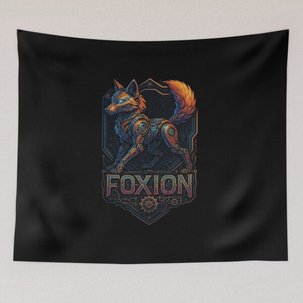 Item preview, Foxion Robotic Fox Design, Cyberpunk Robot Fox, Mech Fox, Mechanical Fox, Futuristic AI Animal, Sci-Fi Tech Animal Design designed and sold by Typologystudios.