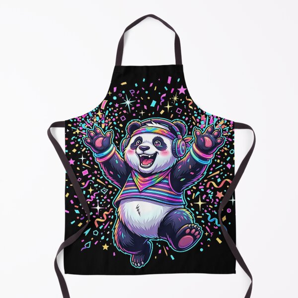 Item preview, Party Panda Chaos – Neon Confetti Explosion Design 2 designed and sold by RH Design Lab.