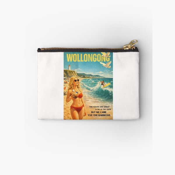 Item preview,  Wollongong Beach Coastline with Flagstaff Hill and Pacific Ocean Surf designed and sold by Places On Earth.