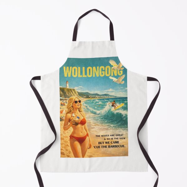 Item preview, Wollongong Beach Coastline with Flagstaff Hill and Pacific Ocean Surf designed and sold by Places On Earth.
